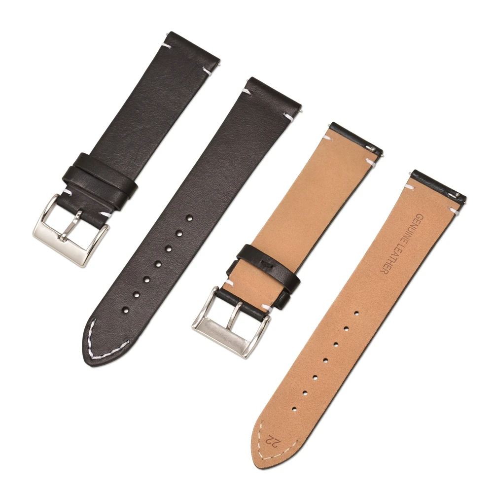 12mm 14mm 16mm 18mm 20mm 22mm 24mm Vintage Leather Watch Strap