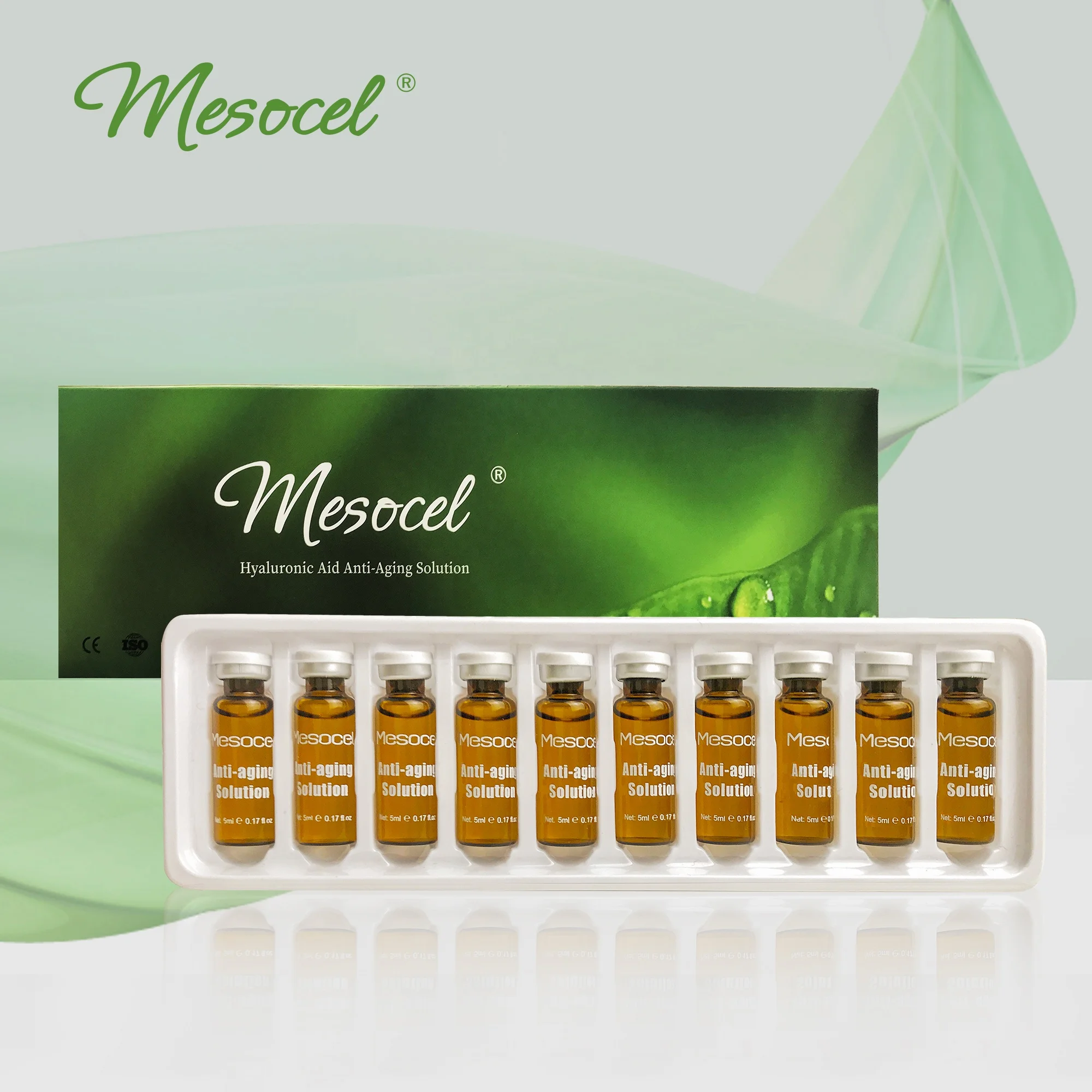 

Mesocel private label skincare deep hydration rebeauty reskin hyaluronic acid filler ha mesotherapy solution vials
