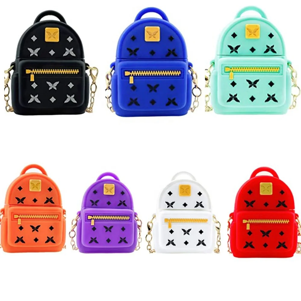

Luxury Handbag Earphone Accessories For AirPods case, Designers Custom 3D Earphone Bag Backpack Cover Cases for Airpods 1/2, Multiple color
