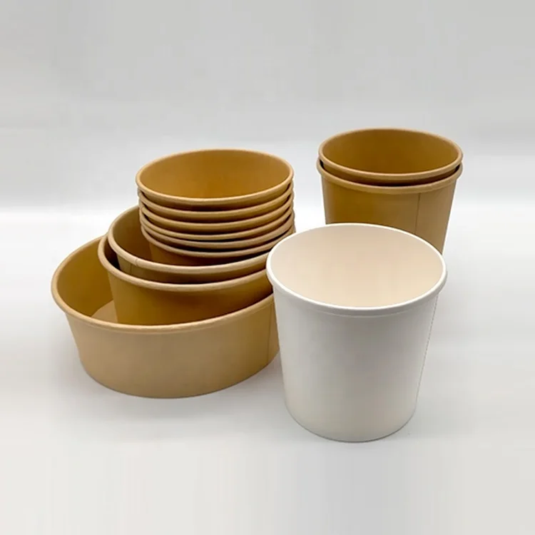 

Disposable paper noodle soup cup bowl to go cups take away paper food containers soup cup bowl with lid