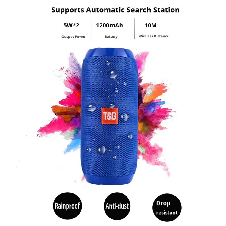 Factory directly sales TG117 USB Player Waterproof Bluetooths Speaker Super Bass - ANKUX.COM