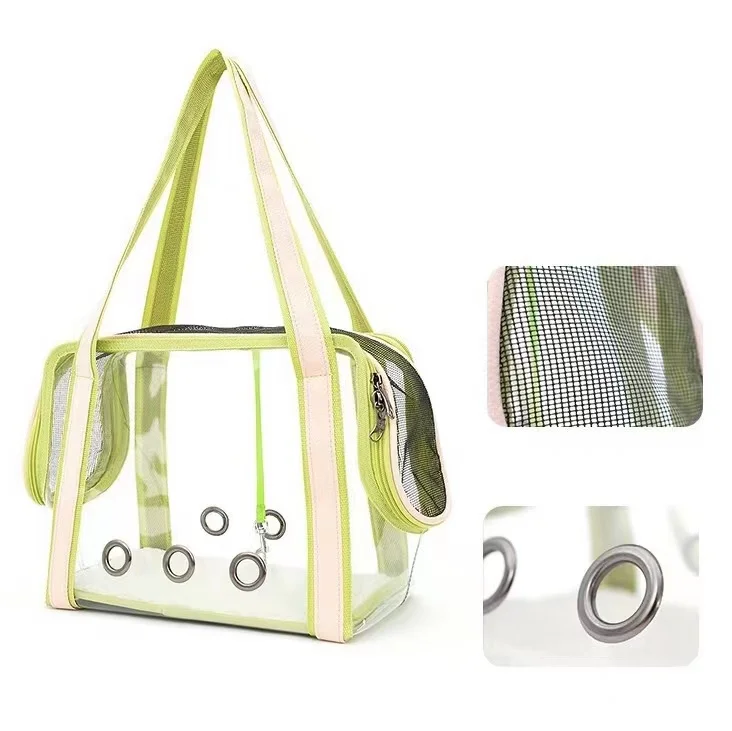 

Pet Travel Bag Cages Carriers Portable Folding Carry Bag Cat Dog Transparent Tote Handbag