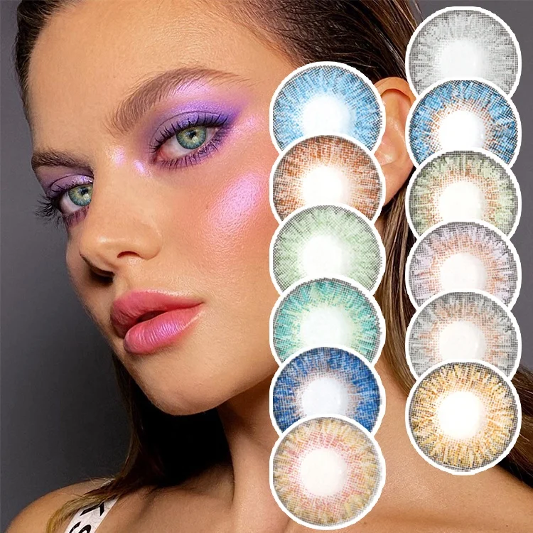 

Hello lovely Cosmetic Blue Lens Color Monthly Colored Contact Lenses