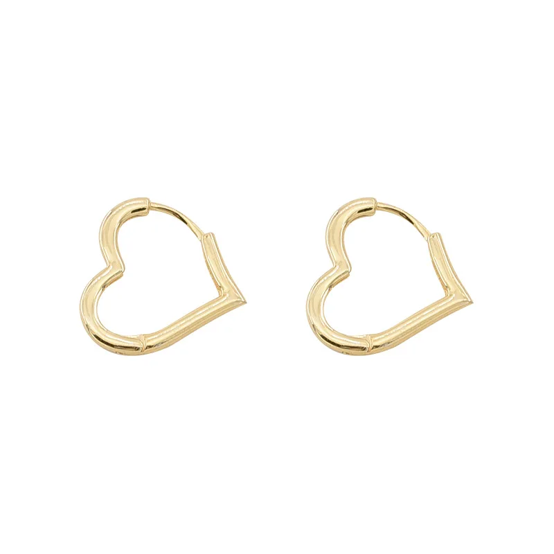 

2022 NEW Fashion Earring Charms 925 Sterling Silver Hoop Custom Gold Plated Heart Earrings Wedding Luxury Jewelry Women