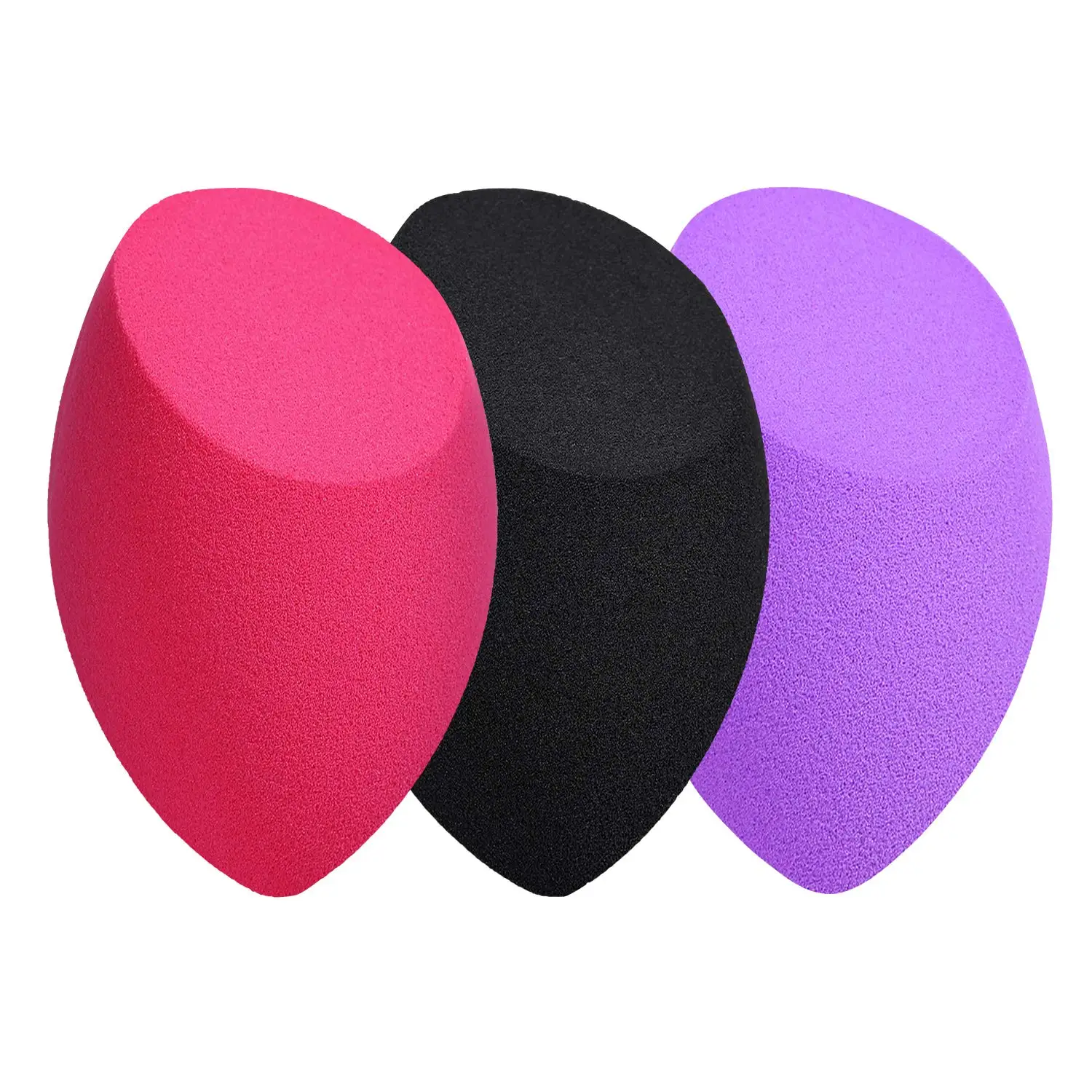 

Wholesale Makeup China Factory Direct Sale Vegan Beauty Egg Makeup Sponge Blender Set, Black, purple, pink