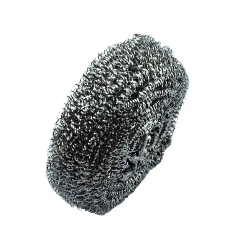 

pot cleaning SS 410 15g stainless steel wire scrubber/scourer/cleaning ball, Silver