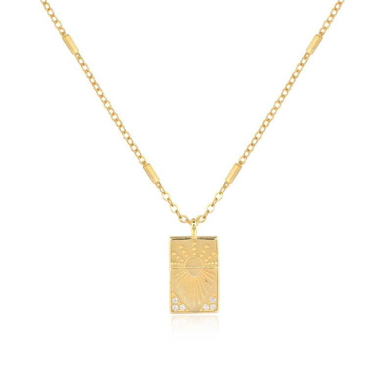 

ROXI personalize all-match s925 sterling silver jewelry simple 18K Gold Plated pendent necklace