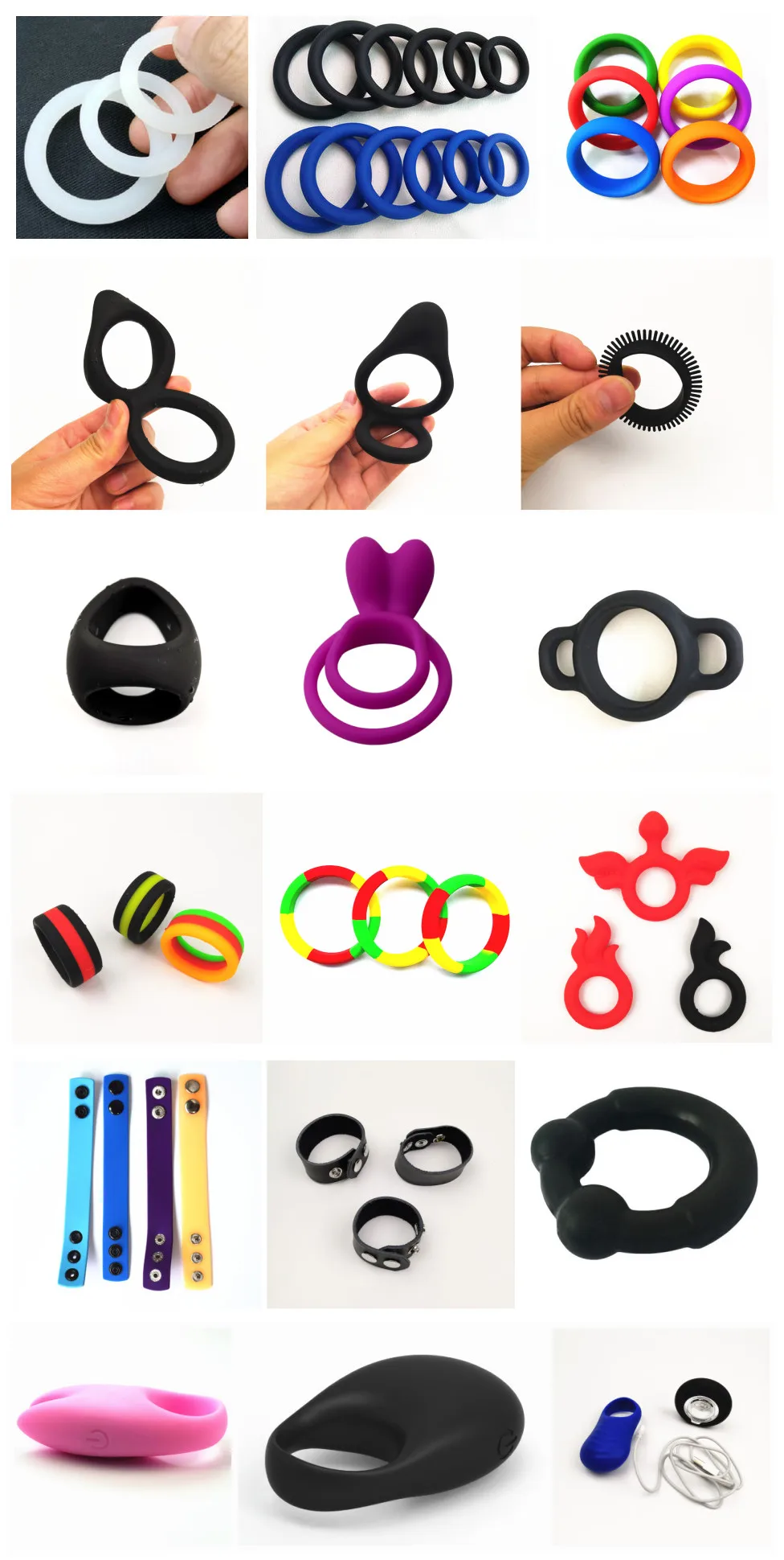 Most Popular Silicone Cock Ringdelay Ejaculation Cock Ring For Male 3 Ball Stretcher And Cock 