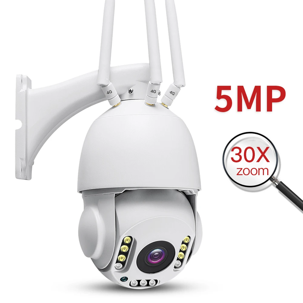 

5Mp High Definition Security Camera Built In Mic Wifi Cctv 4G Ptz Camera 5Mp Home Security Camera System