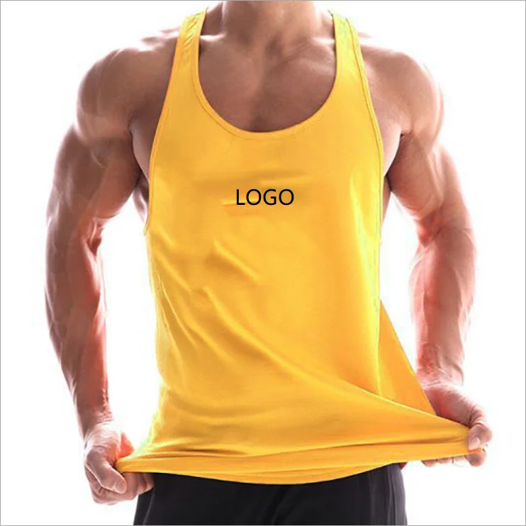 

Summer New Custom Training Gym Vest Bodybuilding Tight Tank Top High Elastic Mens Muscle Fitness Clothing Sleeveless T Shirt