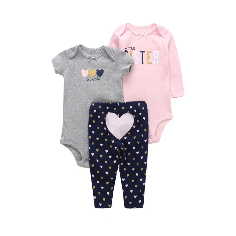 

European and American style baby girls clothing sets clothes newborn rompers