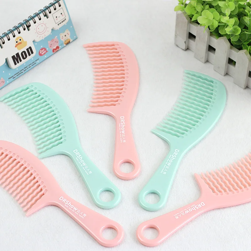 

Custom Logo Home Tools Hair Care Plastic Hairbrush Colorful Hair Comb, Mixed