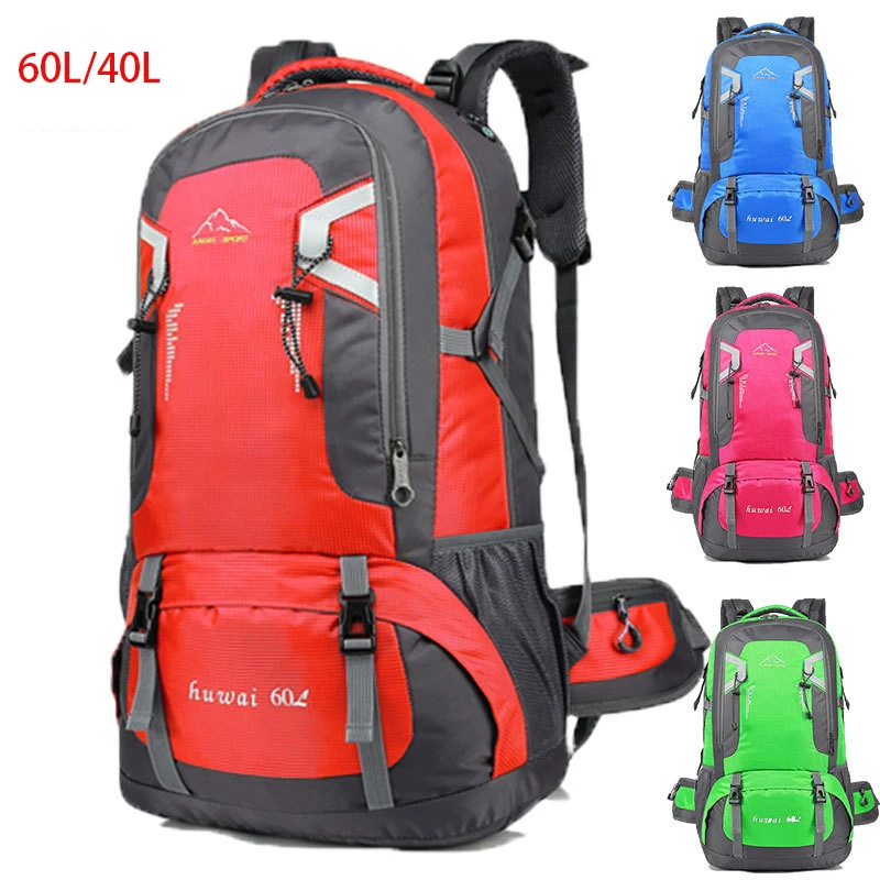 

Custom 40L/60L Camping Hiking Bag And Mochila De Senderismo Deportiva Rucksack Outdoor Waterproof Hiking mountaineering Backpack, Customized color