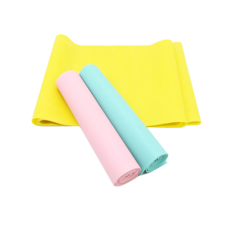 

Wholesale Custom Logo High Quality Fitness Long Latex Elastic Yoga Flat Resistance Band Set For Stretching