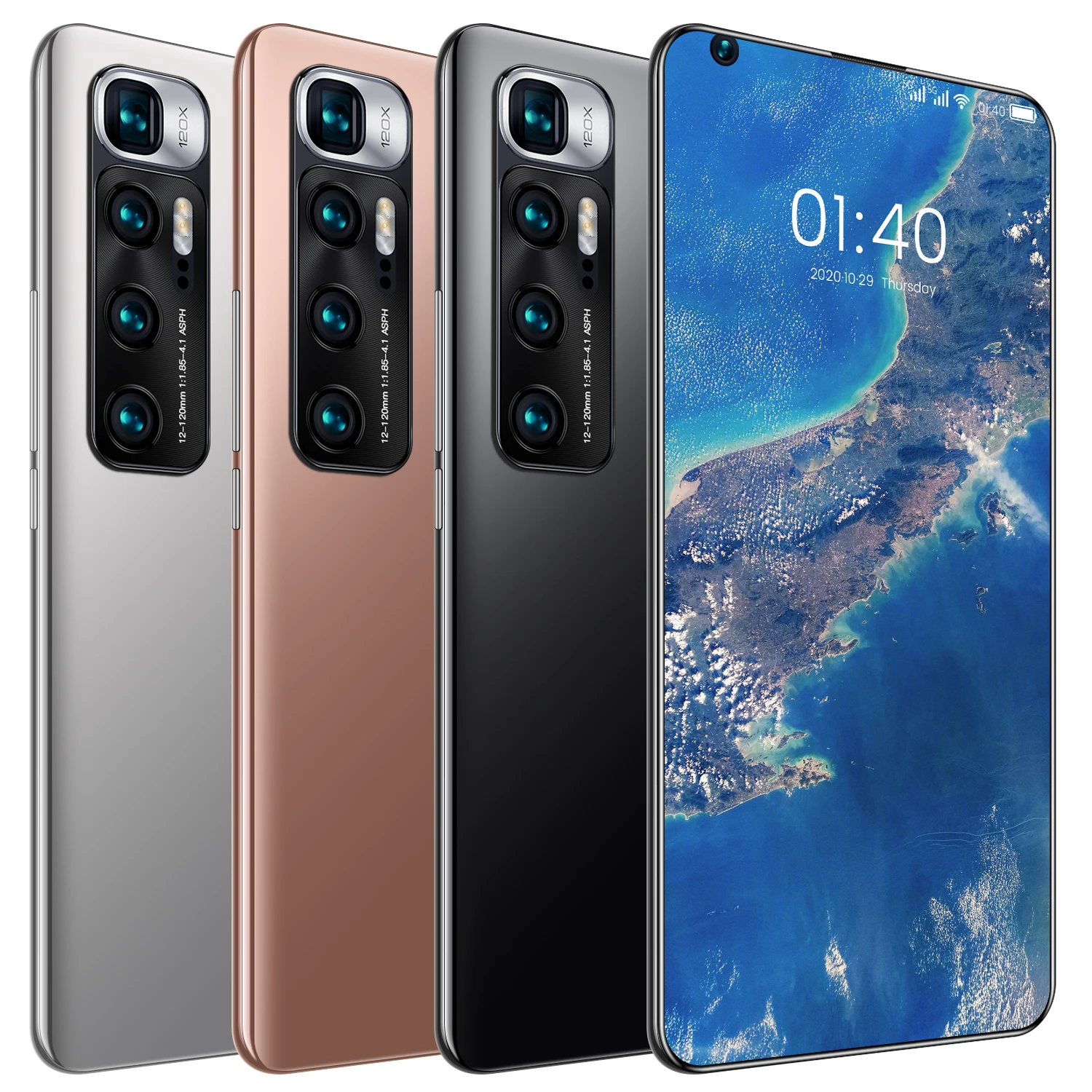 

New Design M10 Ultra 10core Mobile Phone 12+512GB Dual Card 7.2 inch Full Screen Global Telefones Celulares Smartphone