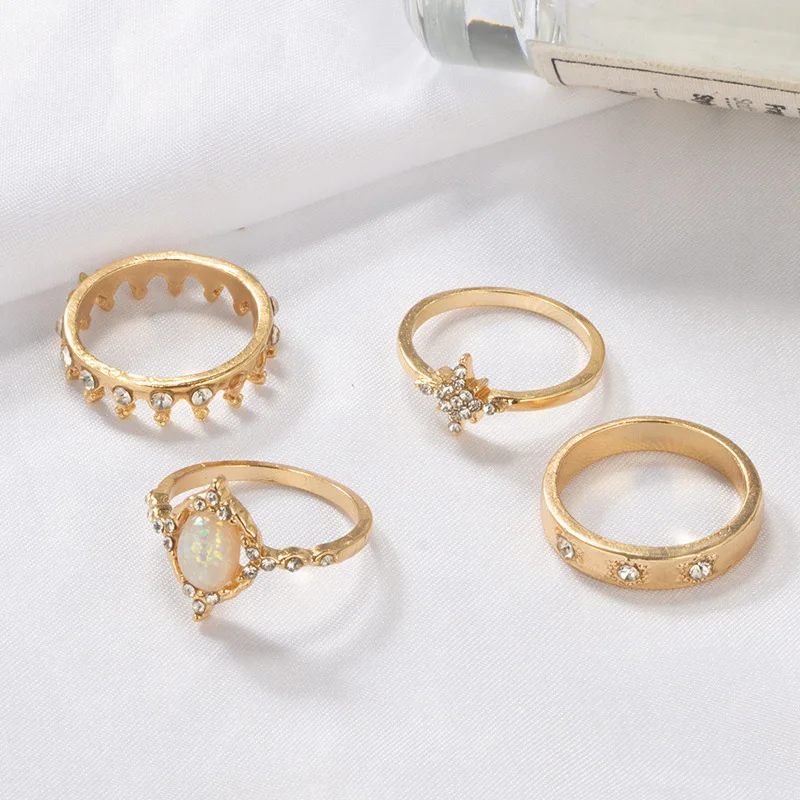 

Stainless Steel Rings Set for Women, 11 Pcs Trendy Simple Midi Rings Gold Plated Statement Stackable Rings Pack