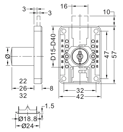 抽屉锁 -- 充满光泽 - buy 家具抽屉锁,办公桌抽屉锁,lusterful 抽屉