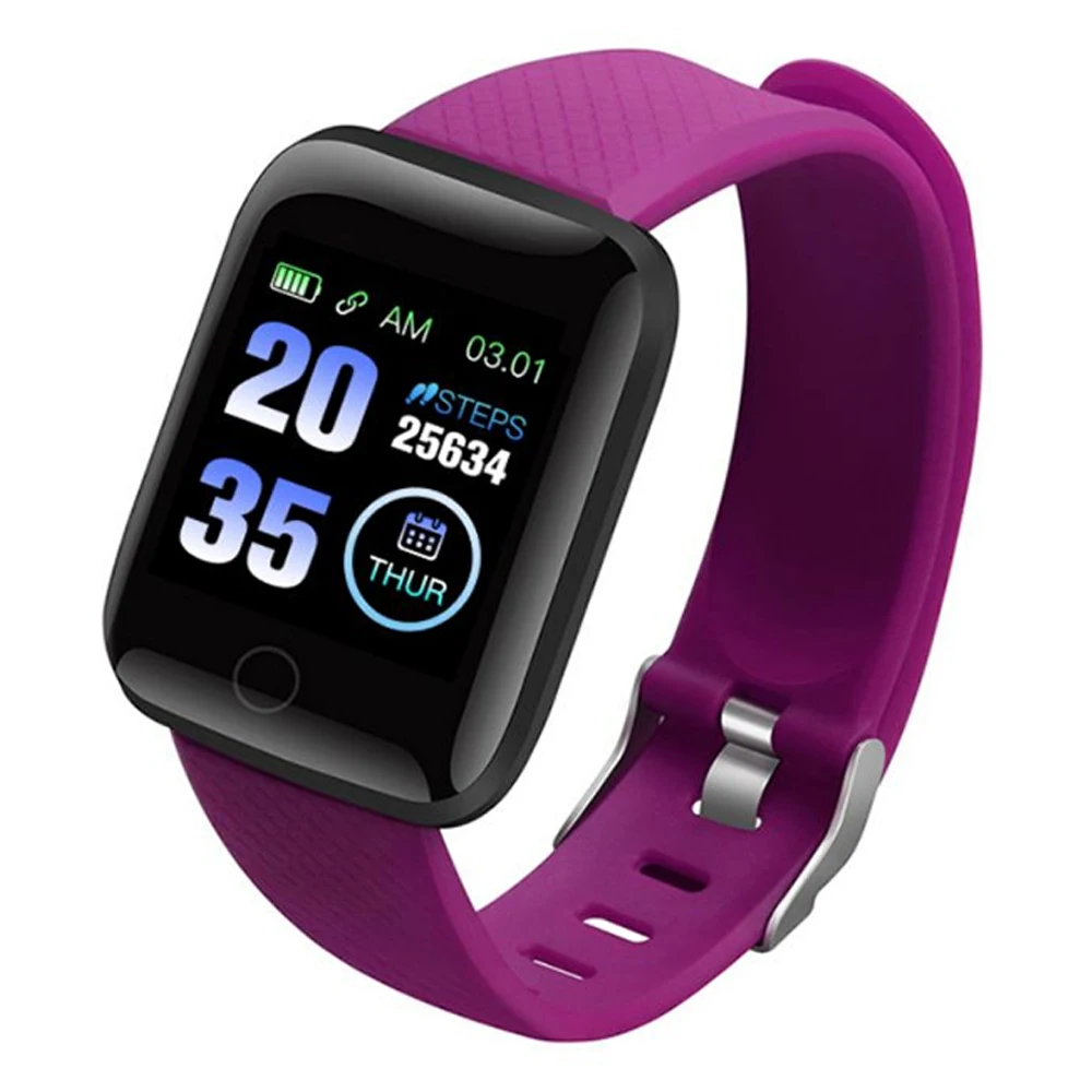 

Amazon Hot Selling smart watch wrist band bracelet blood pressure sport wristband fitness D13 smartwatch, Black/red/ purple/ blue/green