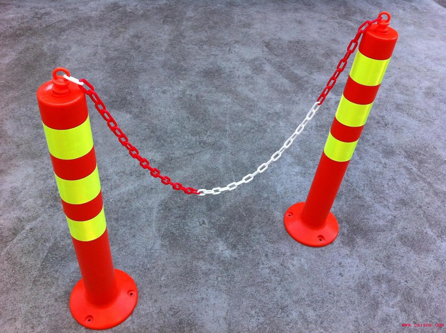 traffic safety dia 6mm/8mm traffic barrier plastic chain