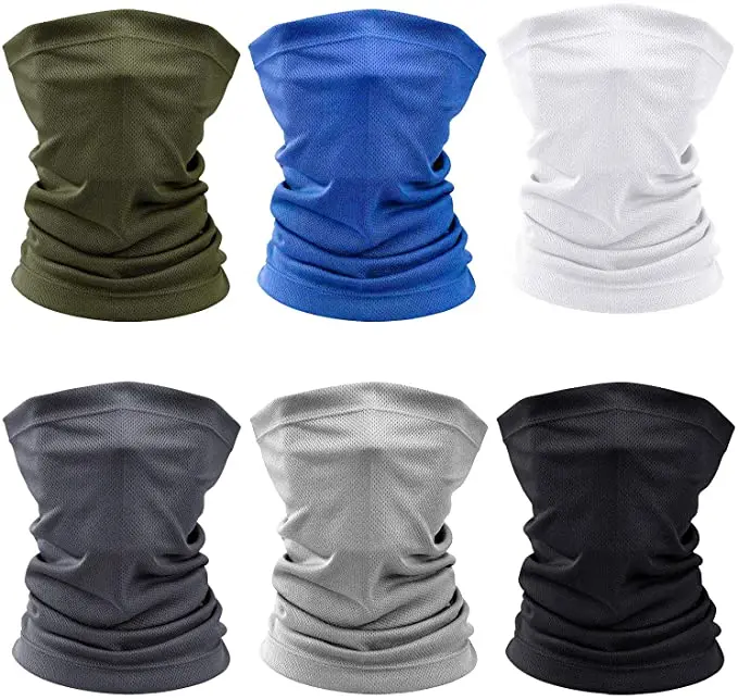 Wholesale Head Scarf Neck Gaiter Women Sun Uv Face Ice Silk Tubular