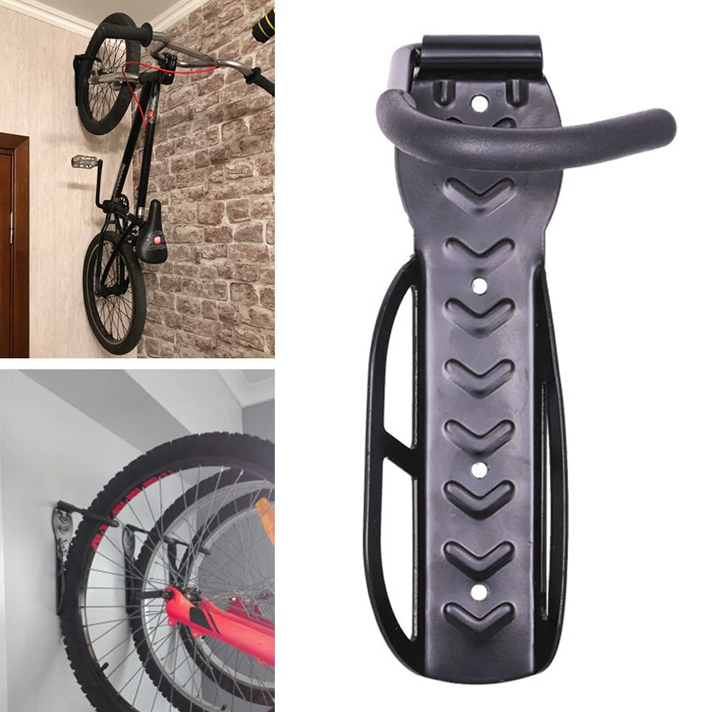 

Bike Storage Wall Mounted Hook Bicycle Rack Holder Hanger Stand With Screws, Black