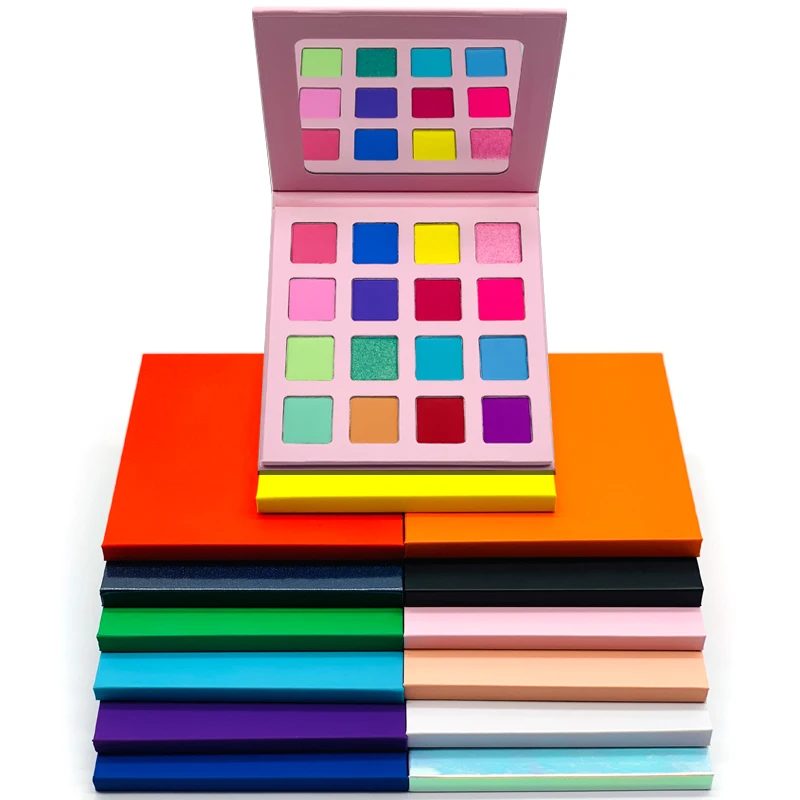 

16 neon color custom eyeshadow palette packaging make your own eyeshadow palette