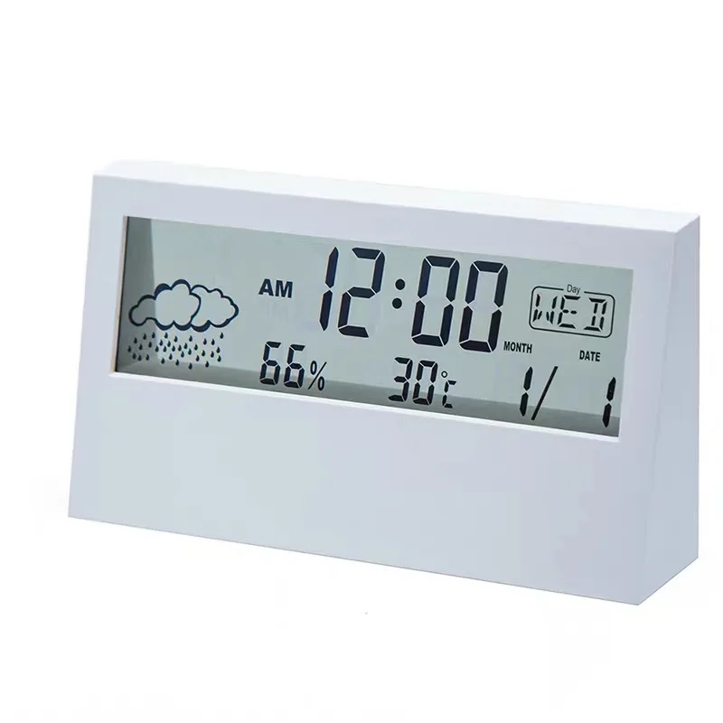 

Digital LCD Multi function Time and Thermometer Hygrometer Weather Station Alarm Clock