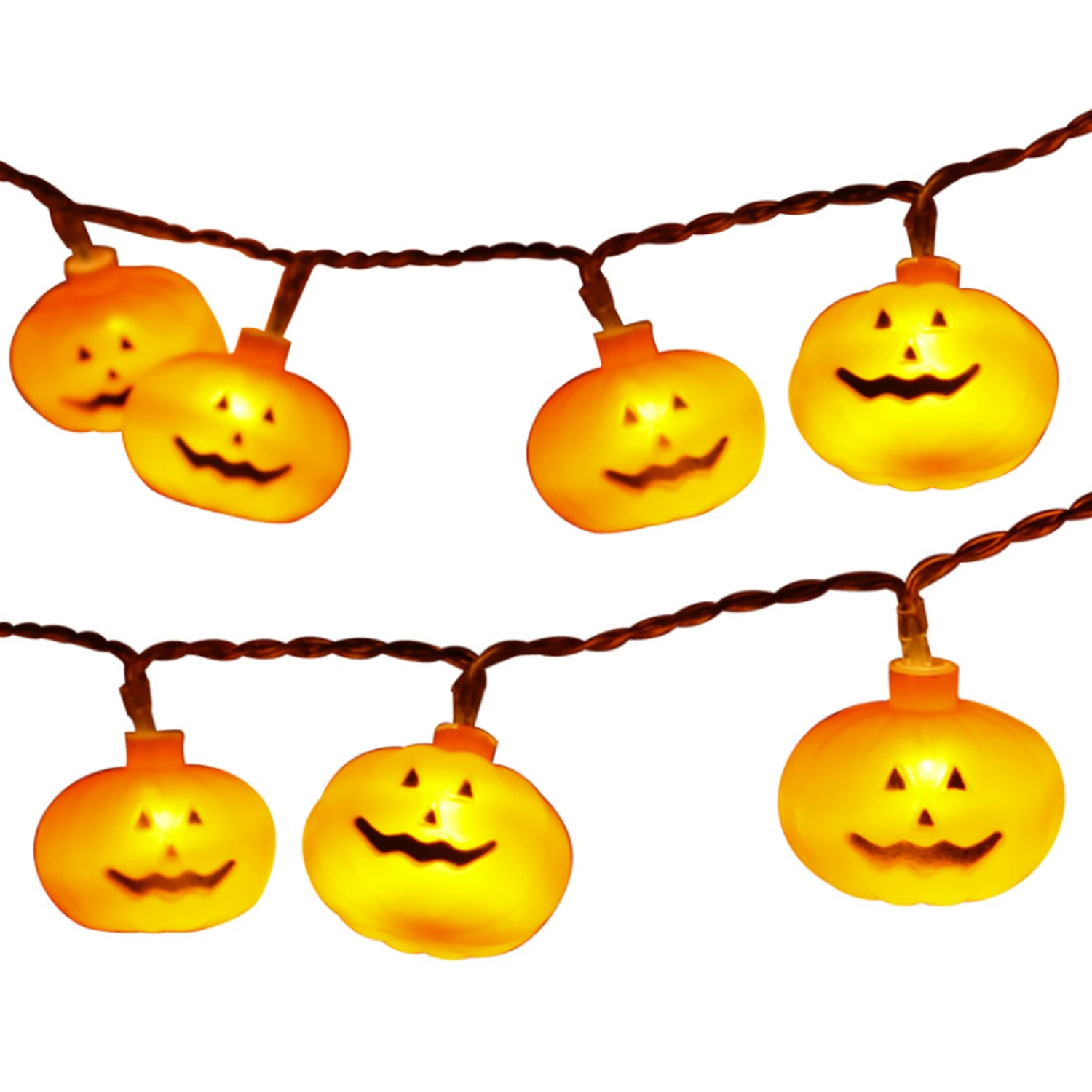 Halloween String Lights, Pumpkin Lights Battery Operated Pumpkin Lights for Halloween Thanksgiving Decorations