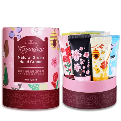 

Anti-dry cracking in autumn and winter whitening korean rose hand cream set