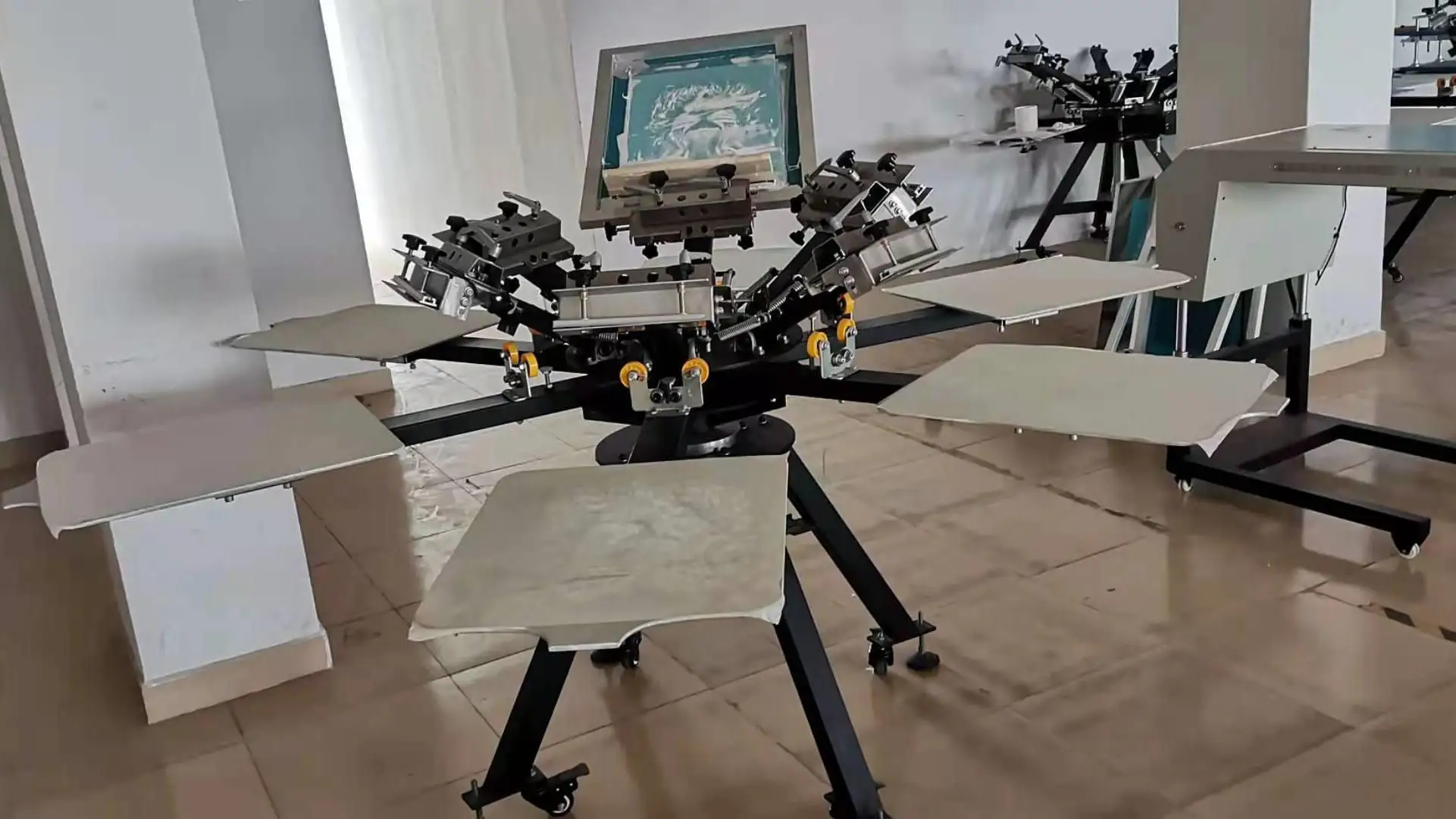 product big size automatic pneumatic sublimation transfer machine two stations-13