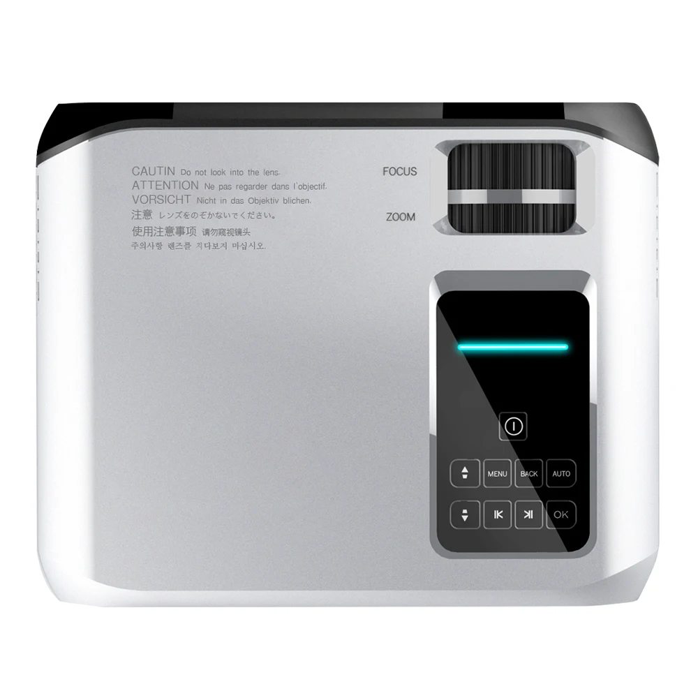 

E500/E500H 150ANSI Lumen 1280x720P Video Home Logo Manual Focus Full HD Smart LCD Mini Projector