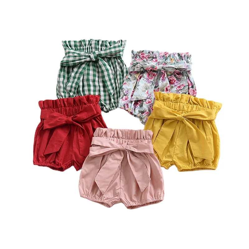 

Australia US 11 Colors Wholesale Children Bottom Toddler Ruffle Floral Shorts Summer PP Pants Straps Plaid Kids Girls Bloomers