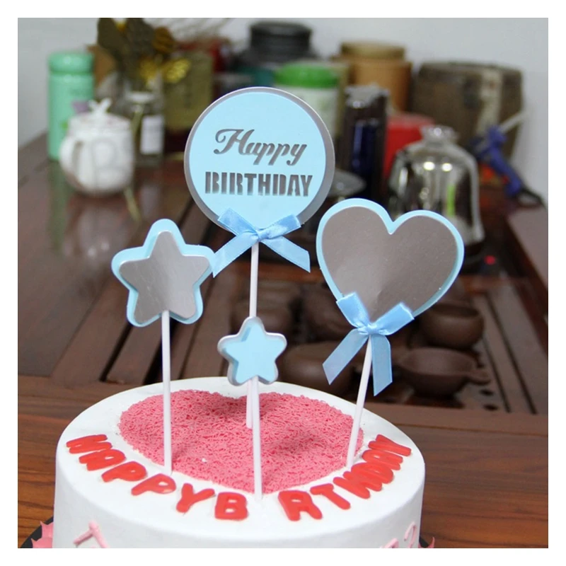 Nouveau Double Couche Rose Bleu Or Et Argent Amour Gateau D Anniversaire Carte Inseree Plug In Decorations De Fournitures De Fete Buy Articles De Fete Decorations Joyeux Anniversaire Gateau Decoration Gateau Decoration Carte D Insertion Product