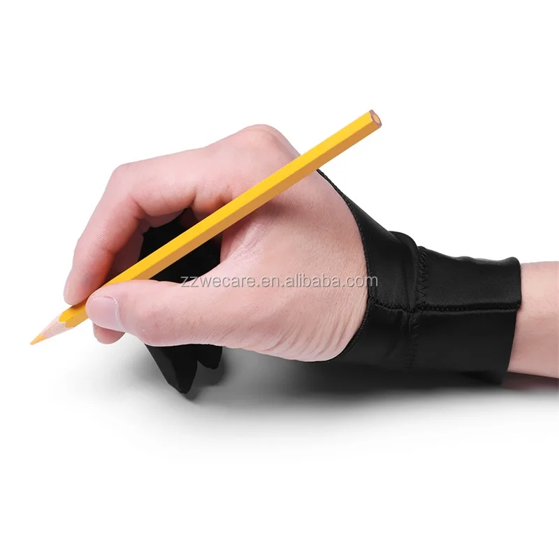 2 Pairs Drawing Glove Artist Glove Tablet Digital Art Glove Two-finger  Sketch Glove 