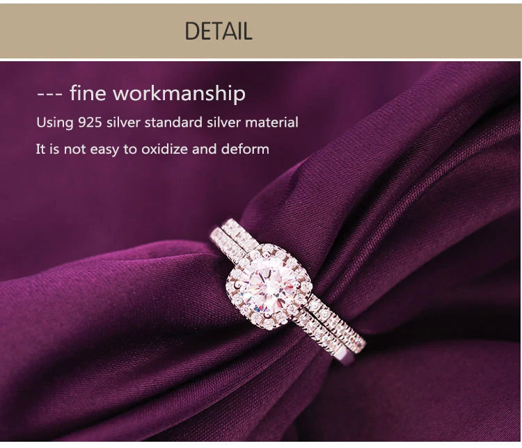 product-Elegant Silver Bijoux White Artificial Diamond Engagement Ring Dismountable-BEYALY-img
