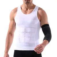 

Body Shaper Slimming Shirt Tummy Waist Vest Lose Weight Shirt, Men's Elastic Sculpting Vest Thermal Compression Base Layer