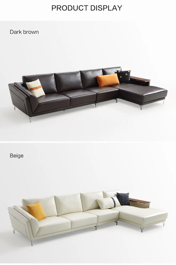 Designer Turkish Style Dubai Living Room Leather Sectional Sofa Set Furniture