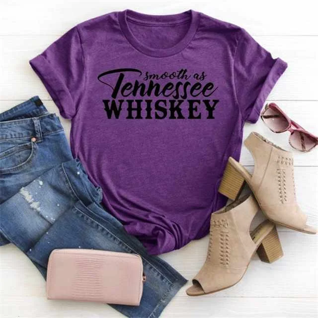 

Latest Summer Letter Print Short Sleeve Crew Neck Loose T-shirt, Picture color