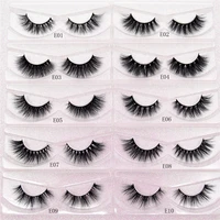 

Mink Lashes 3D Mink Eyelashes 100% Cruelty free Lashes Handmade Reusable Natural Eyelashes Wispies False Lashes Makeup E series