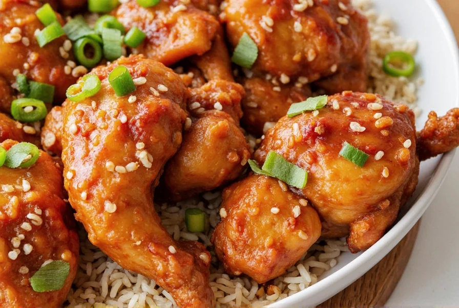 Chicken being seared in a hot pan