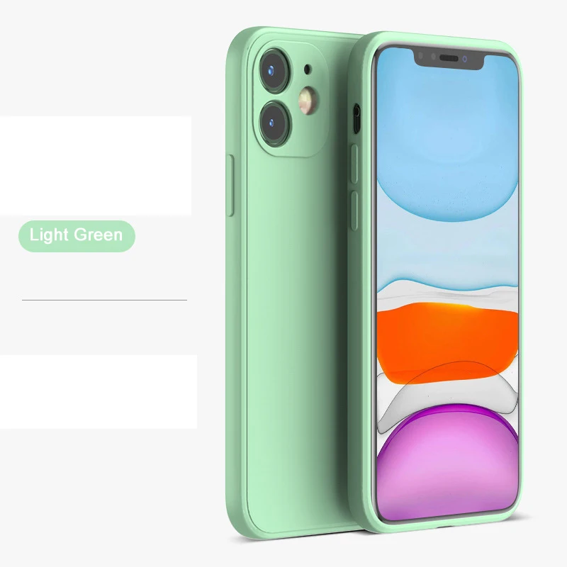 

Bulk wholesale New Cstom Luxury Soft Liquid Silicone Cell Mobile Phone Cases For iPhone 11 12 X Pro