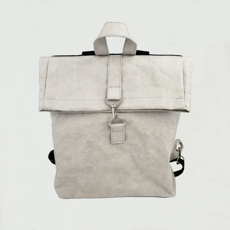 

Washable Kraft Paper Backpack Shoulder Bag