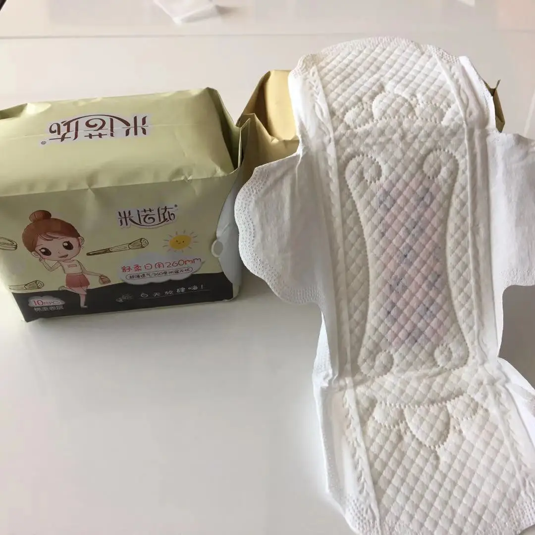 

Disposable Sanitary Napkin for Female Use Sanitary Pad Ultra Thin Cotton Soft Non-woven with Negative Ions OEM ODM Odor Control