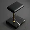 Luxury glass marble watch display stand with real leather cushion