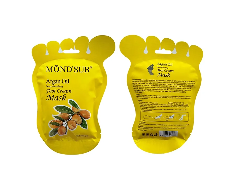 

MOND'SUB Argan Oil organic whitening milk moisture foot socks healing feet mask