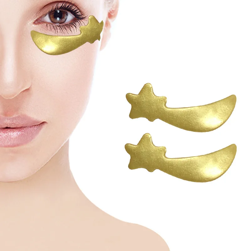 

New STAR Collagen Under Eye Masks Crystal Collagen Eye Bag Mask, Pink, gold, white