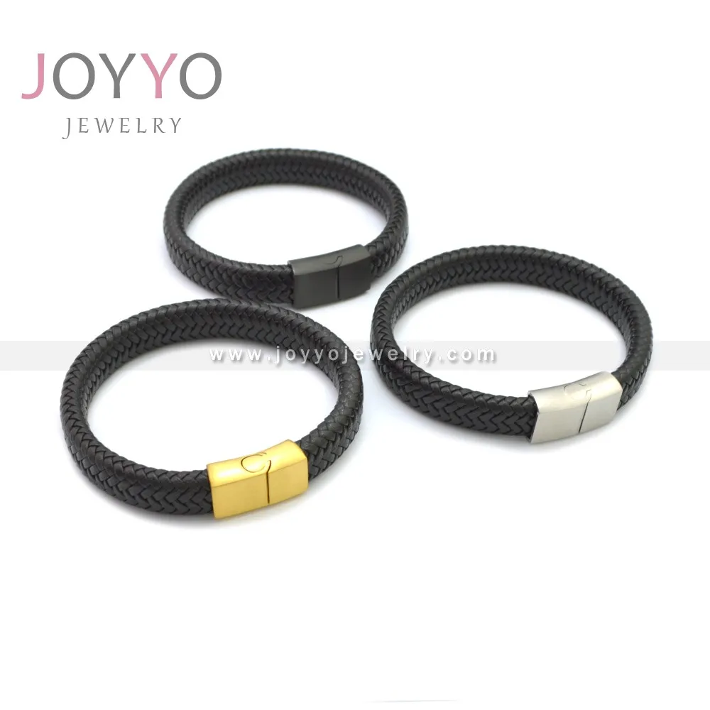 

customize logo simple handmade leather wrist bangle for men, As picture