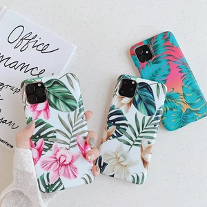 Mobile Accessories for iPhone 11 2019 Case Xi Pro Xs Max Flower IMD Custom Printing Logo 7/8 Plus Cover TPU Soft Phone Fundas
