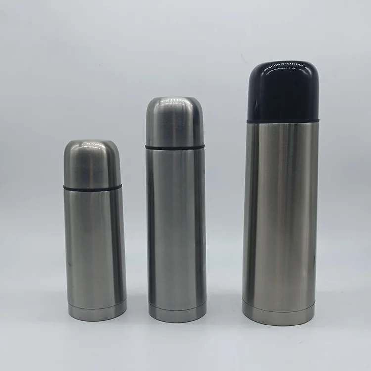 

500ml bullet double walled and vacuum insulated water bottle customized 500ml bullet shaped bottle, Black, white, green and custom color
