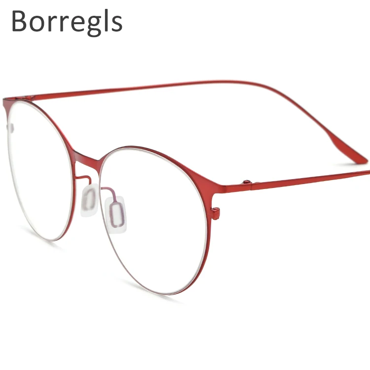 

Borregls IP Plating Alloy Glasses Frame Men Round Myopia Prescription Eyeglasses 2020 New Full Optical Korean Eyewear 10084
